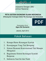 Peta Sistem Ekonomi Islam Indonesia (Peluang & Tantangan sektor rill, keuangan dan Perbankan). by. Agus Edi Sumanto
