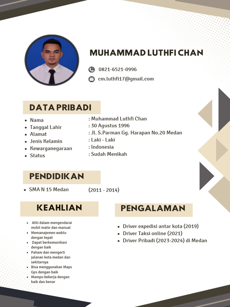 Profil Profesional Muhammad Luthfi Chan | PDF
