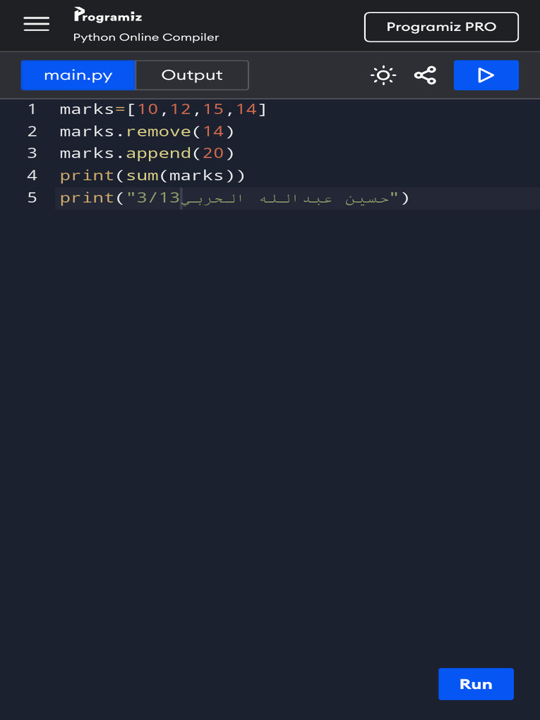 Online Python Compiler (Interpreter) - Programiz | PDF