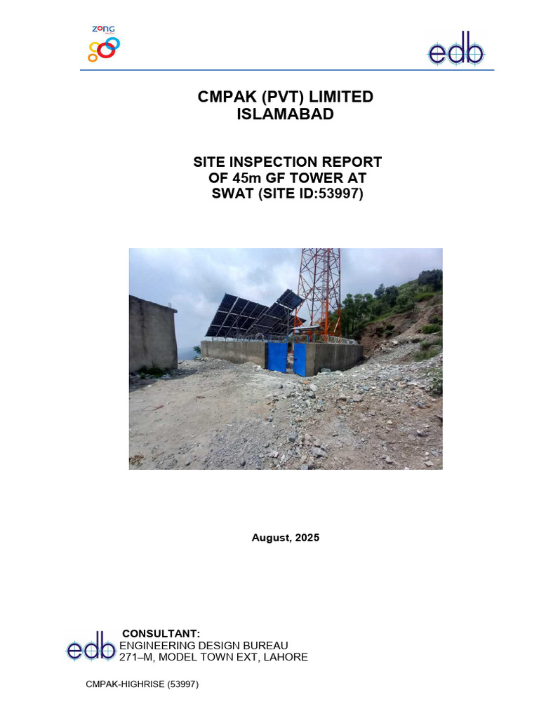 Site Inspection Report | PDF | Drainage | Soil