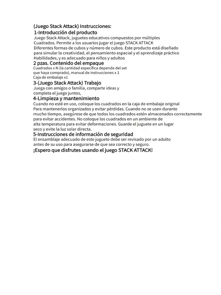 Stack Attack | PDF
