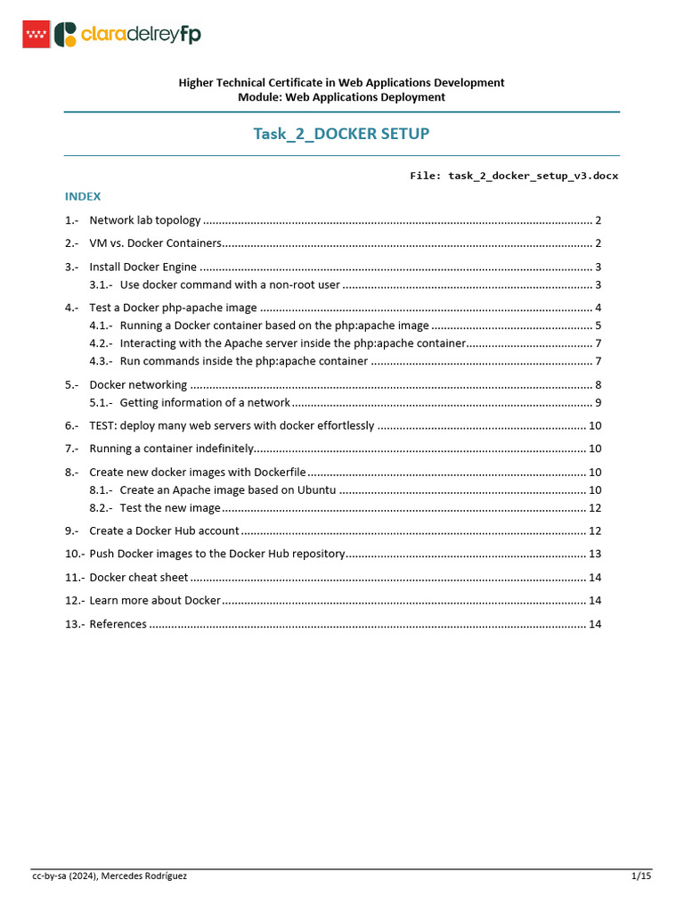 Docker Setup for Web Apps Deployment | PDF | World Wide Web | Internet ...