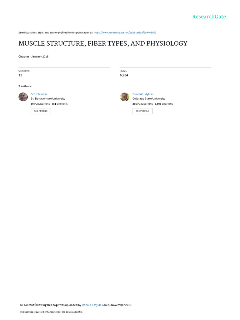 Crustacean Muscle Structure and Physiology | PDF | Skeletal Muscle ...