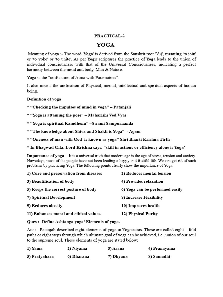 Ashtanga Yoga: Path to Non-Violence | PDF | Asana | Yoga