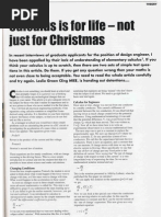 Calculus is for life - not just for Christmas