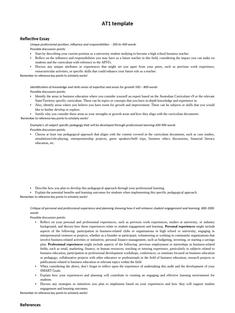 Reflective Essay on Future Teaching Role | PDF | Pedagogy | Curriculum