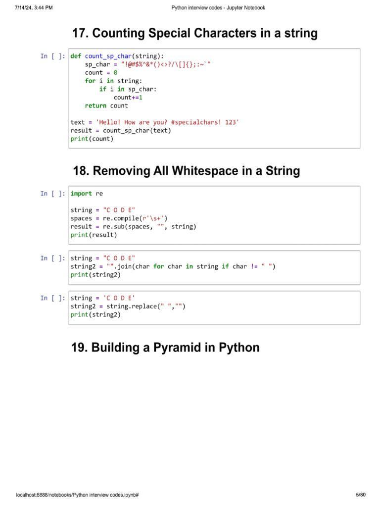 Python Interview 5 | PDF