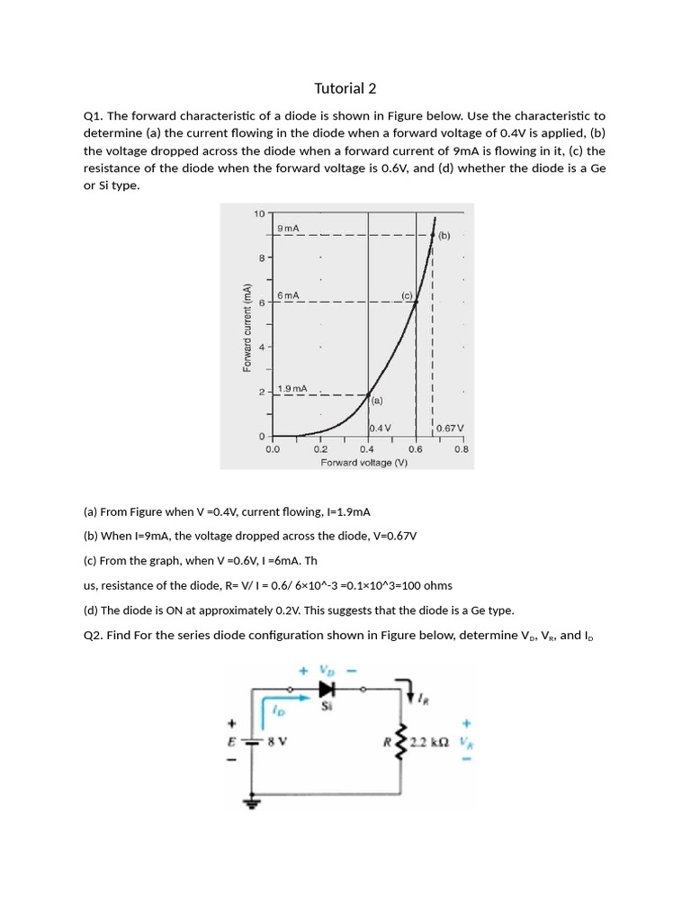 Diode and Transistor Circuit Analysis Guide | PDF | Diode | Bipolar ...
