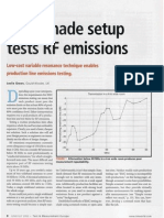 Homemade Setup Tests RF Emissions