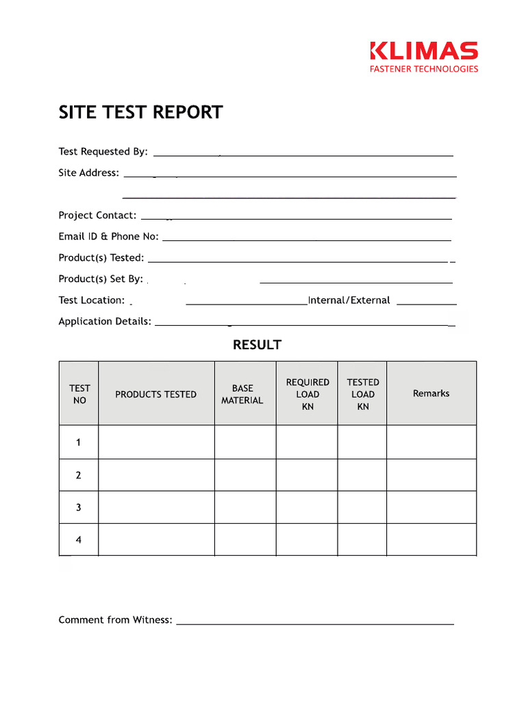 Frontage Consultant Pull Out Test Report | PDF