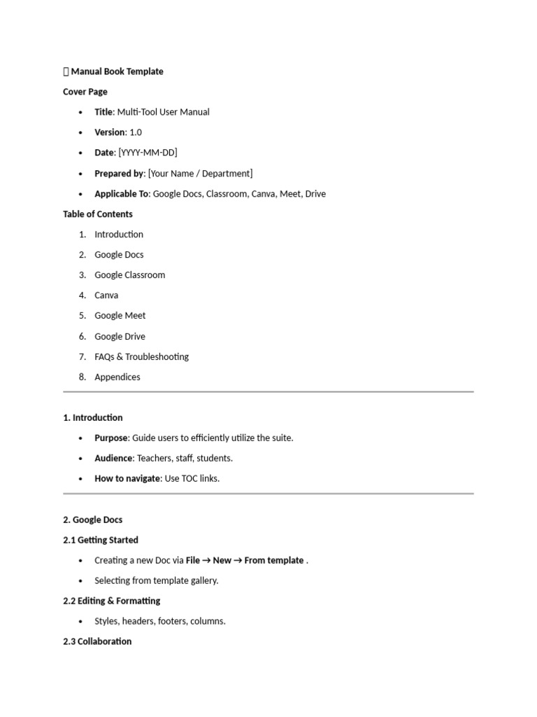Multi-Tool User Manual Guide | PDF | Computing | Software