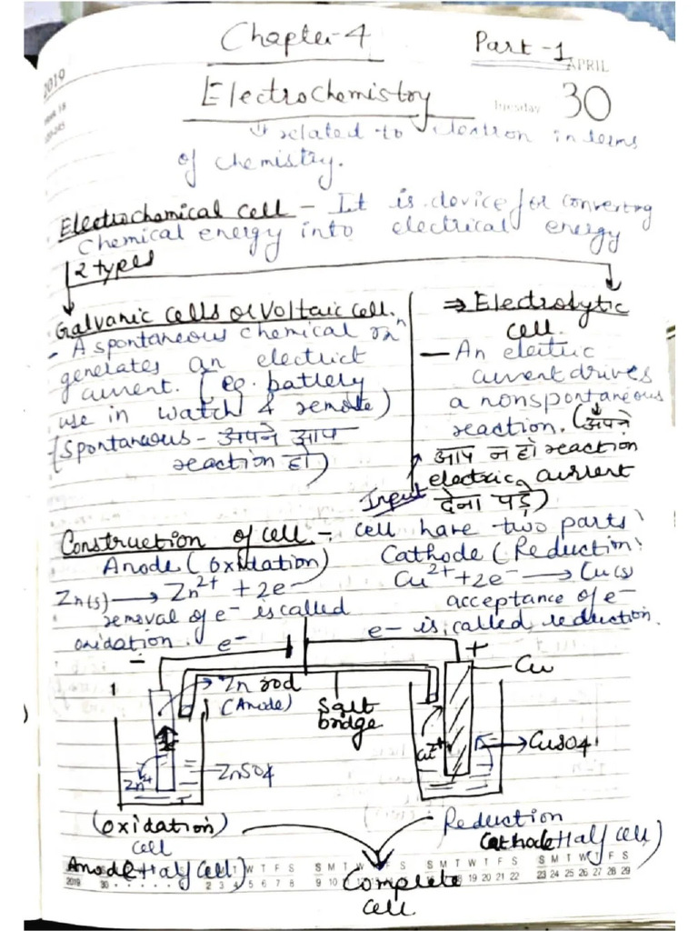 Electrochemistry Part 1 | PDF