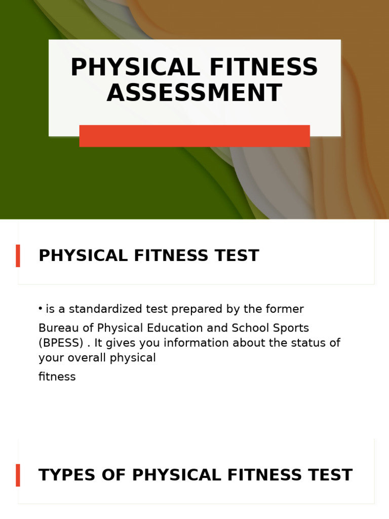 Physical Fitness Assessment Guide | PDF | Body Mass Index