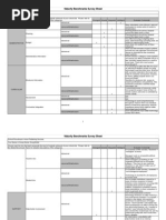 Maturity Benchmarks Survey Sheet