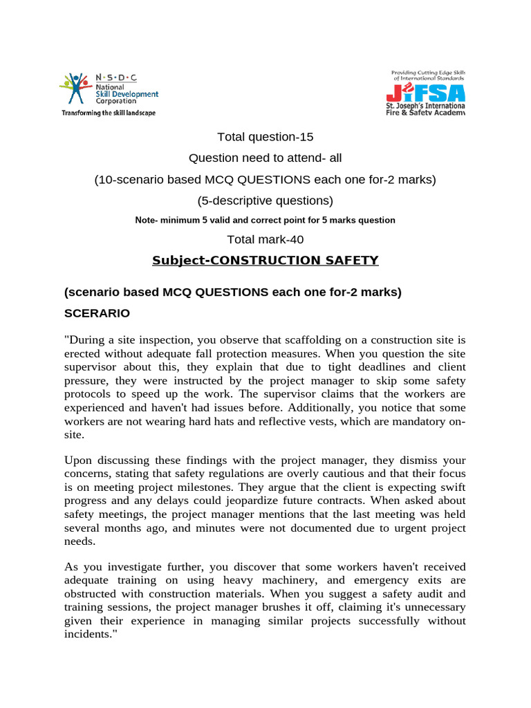 Construction Safety - 2 | PDF | Risk | Risk Assessment