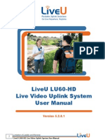 LiveU HD60 Live Video Uplink System User Manual