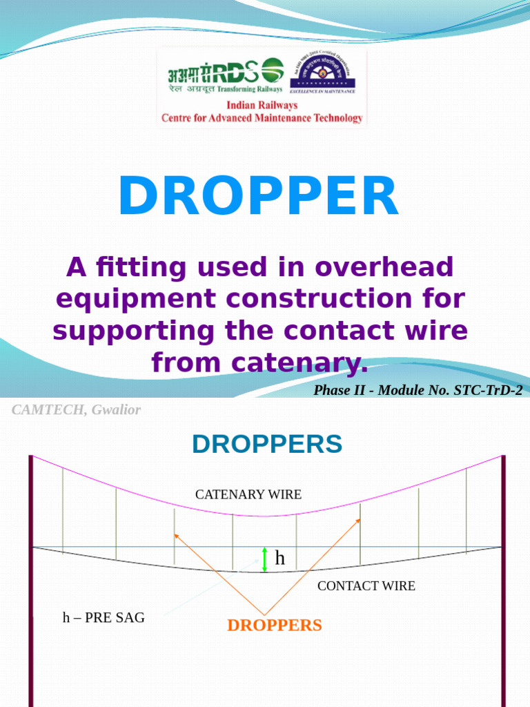 Overhead Equipment Dropper Specifications | PDF | Land Transport ...