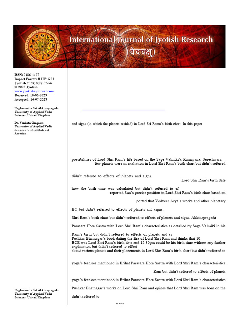 SWOT Analysis of Lord Sri Rama's Chart | PDF | Planets In Astrology | Rama