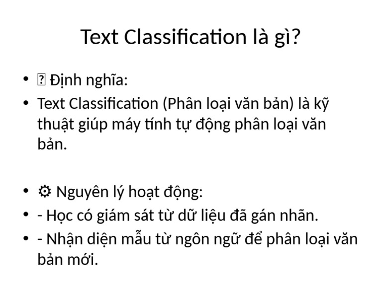 Text Classification Summary | PDF