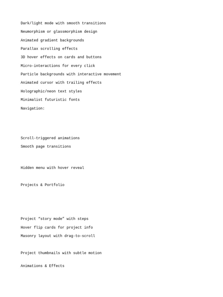 Protfolio Web Idea | PDF