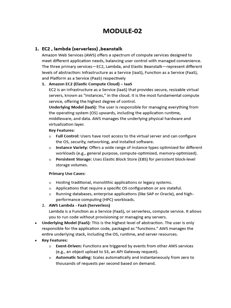 MODULE-02 | PDF | Cloud Computing | File Transfer Protocol