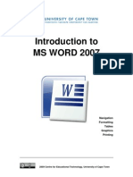 CET MS Word 2007 Training Manual v1.2