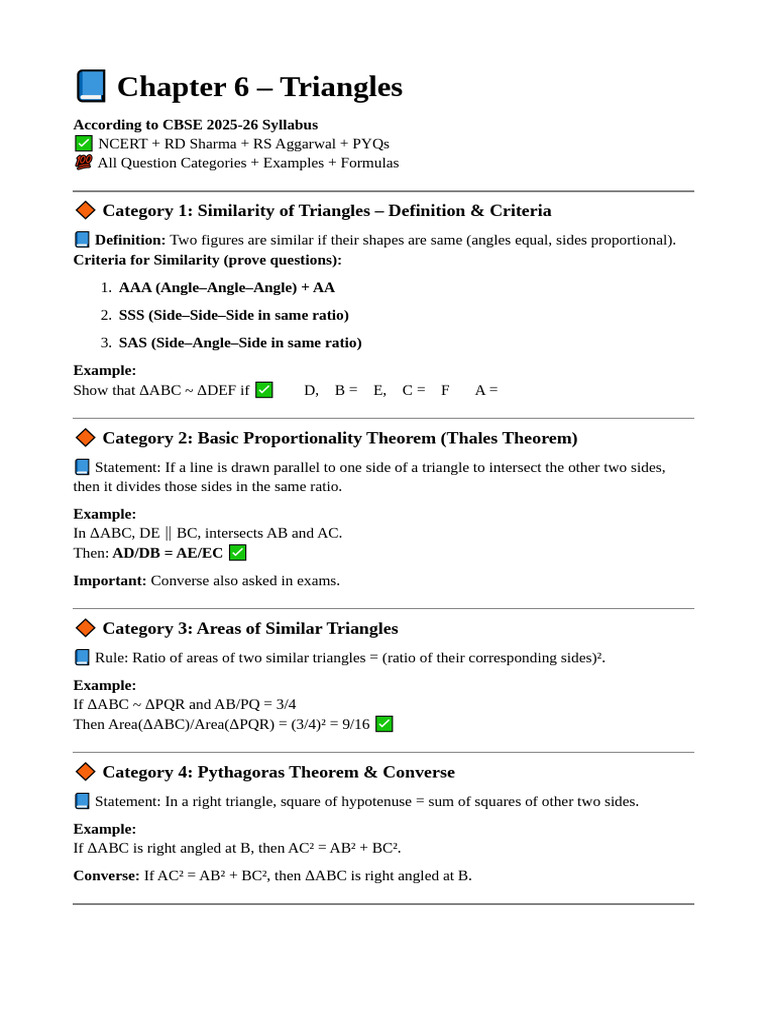 Understanding Triangles: Similarity & Theorems | PDF | Trigonometry ...