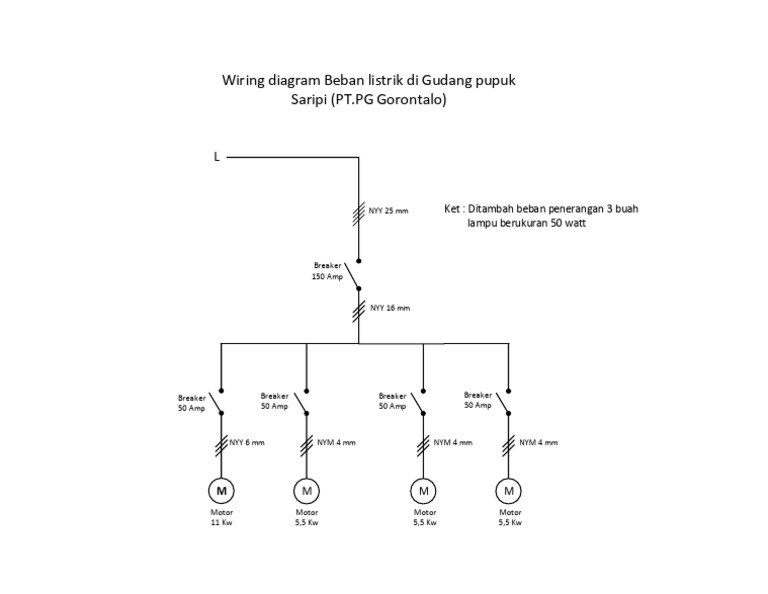 Wiring Diagram for Electrical Load in Warehouse | PDF