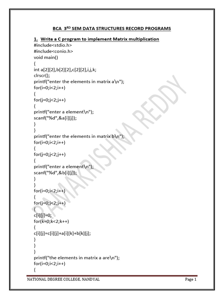 Datastructures Recordprograms | PDF | Queue (Abstract Data Type ...