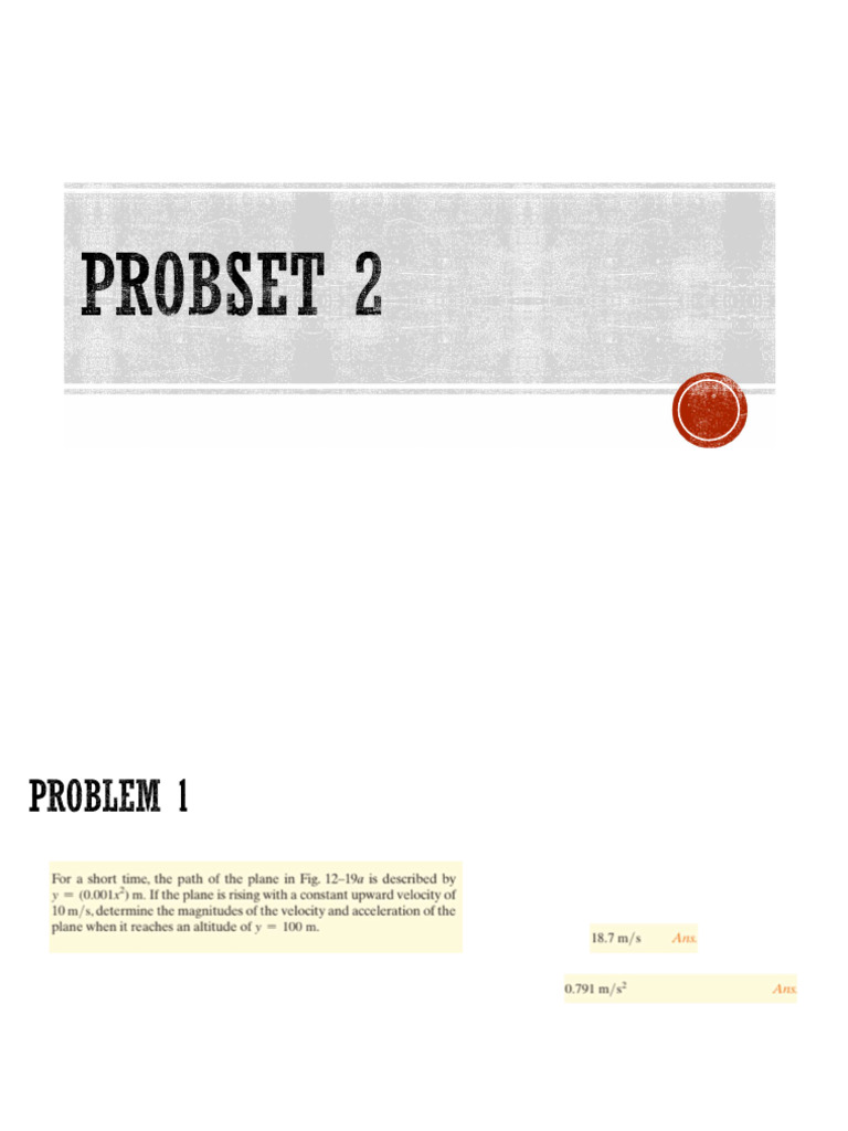 Probset 2 | PDF