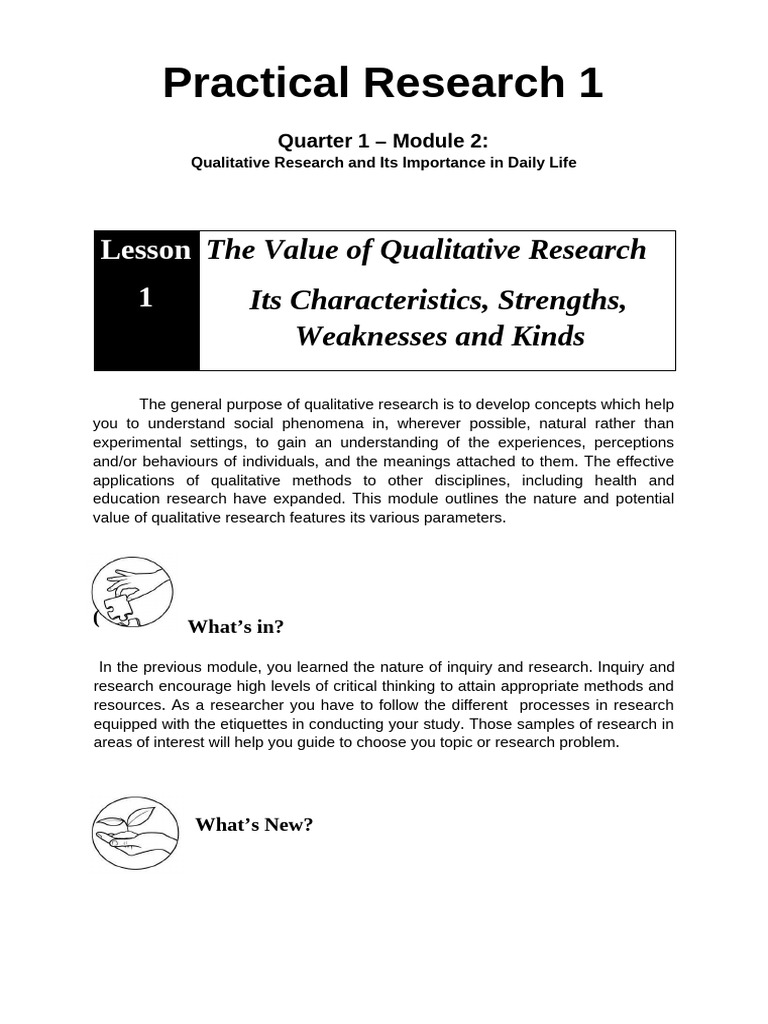 Importance of Qualitative Research | PDF | Qualitative Research | Knowledge