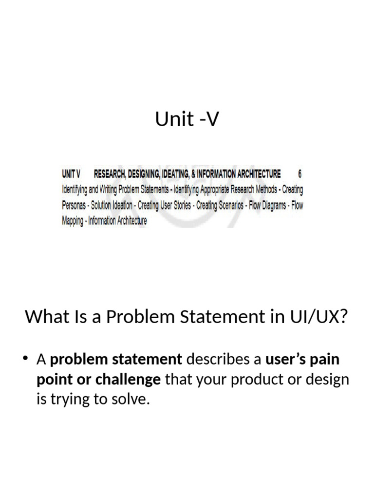 Crafting Effective UI/UX Problem Statements | PDF | Usability | Cyberspace