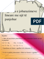 Zgjidhja e Jobarazimeve Lineare Me Një Të Panjohur