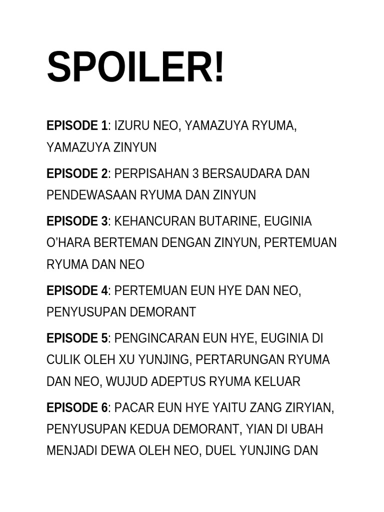 Spoiler The Legend of The Blue Sea | PDF