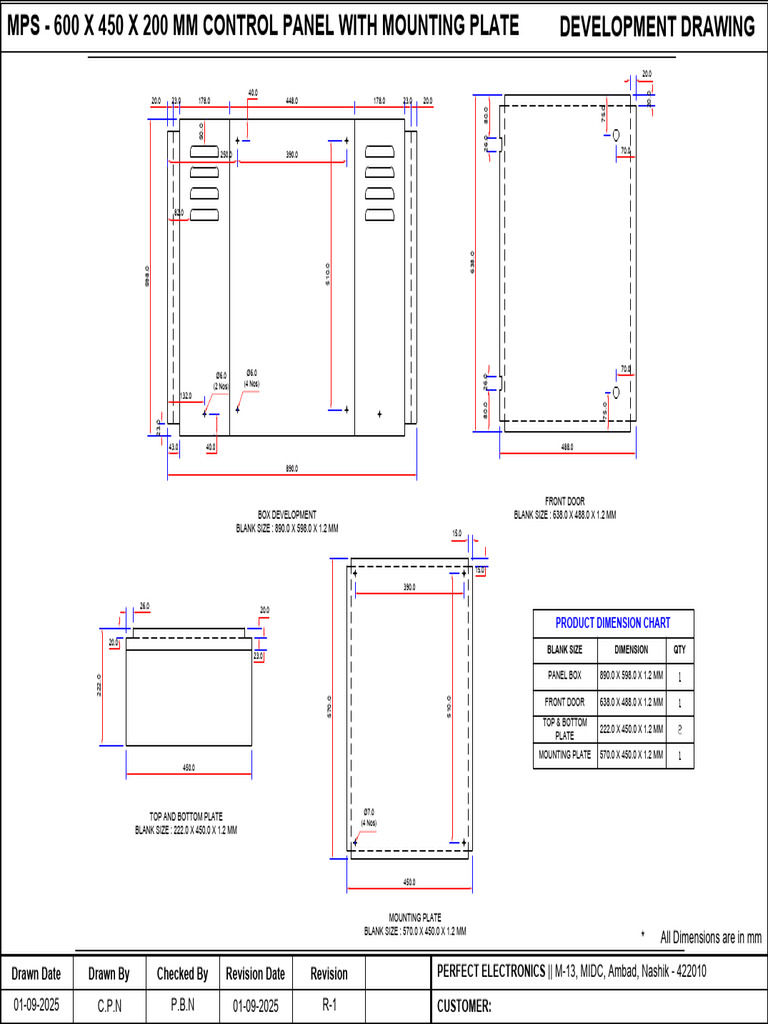 Box Development Dimensions and Specs | PDF