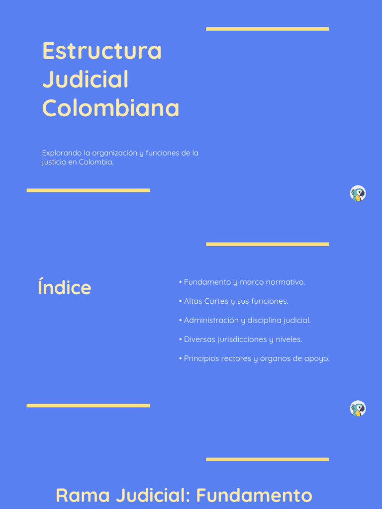 Estructura y Funciones de la Justicia en Colombia | PDF | Judicaturas ...