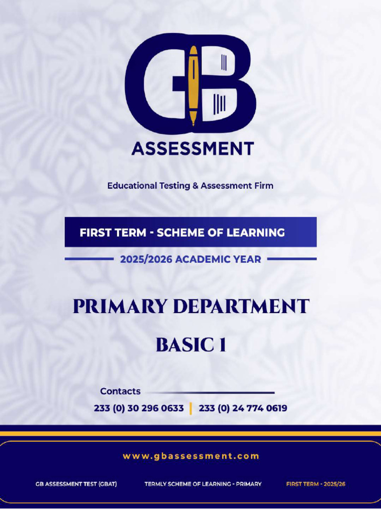 Term 1 Learning Scheme for B1 Classes | PDF | Mathematics | Numbers