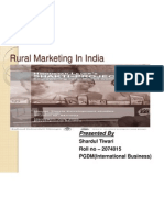 Rural Marketing in India: Presented by