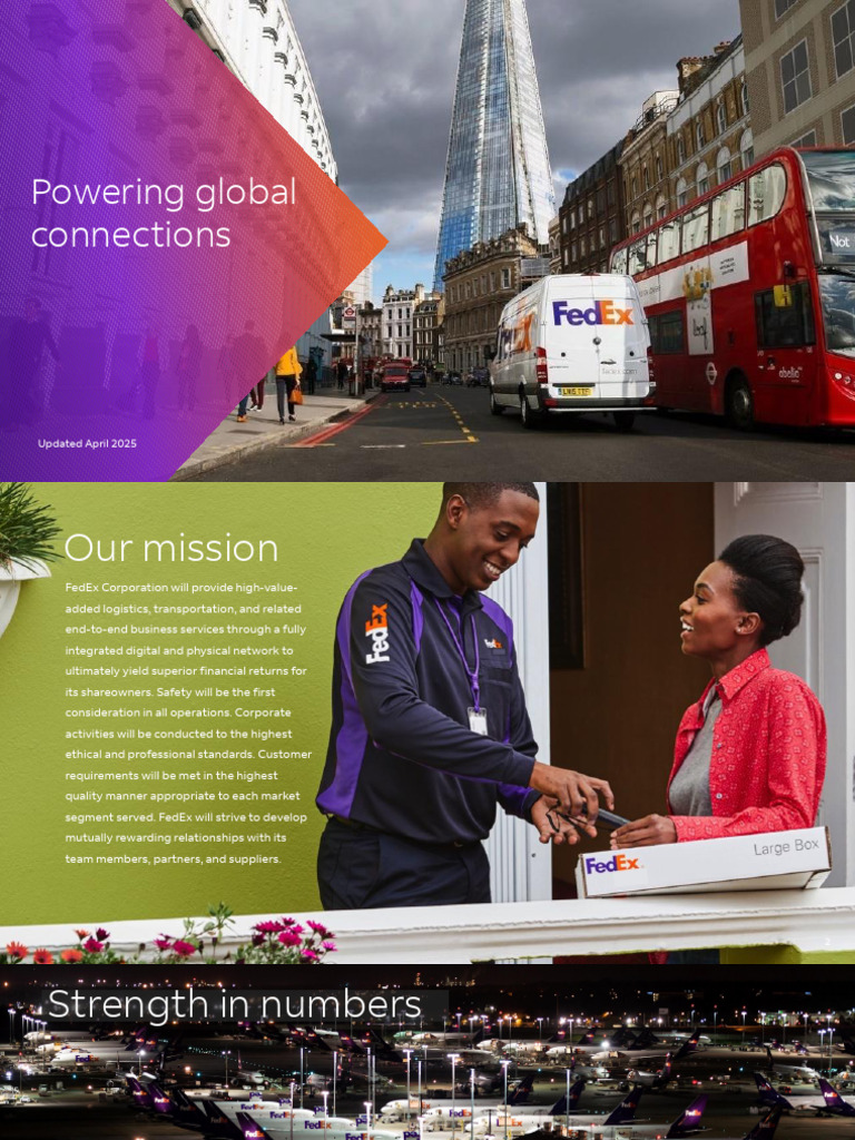 FedEx Corporate Overview 2025 | PDF | Fed Ex | Cargo