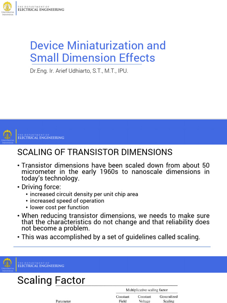 Modul 4 Device Miniaturization | PDF | Field Effect Transistor ...