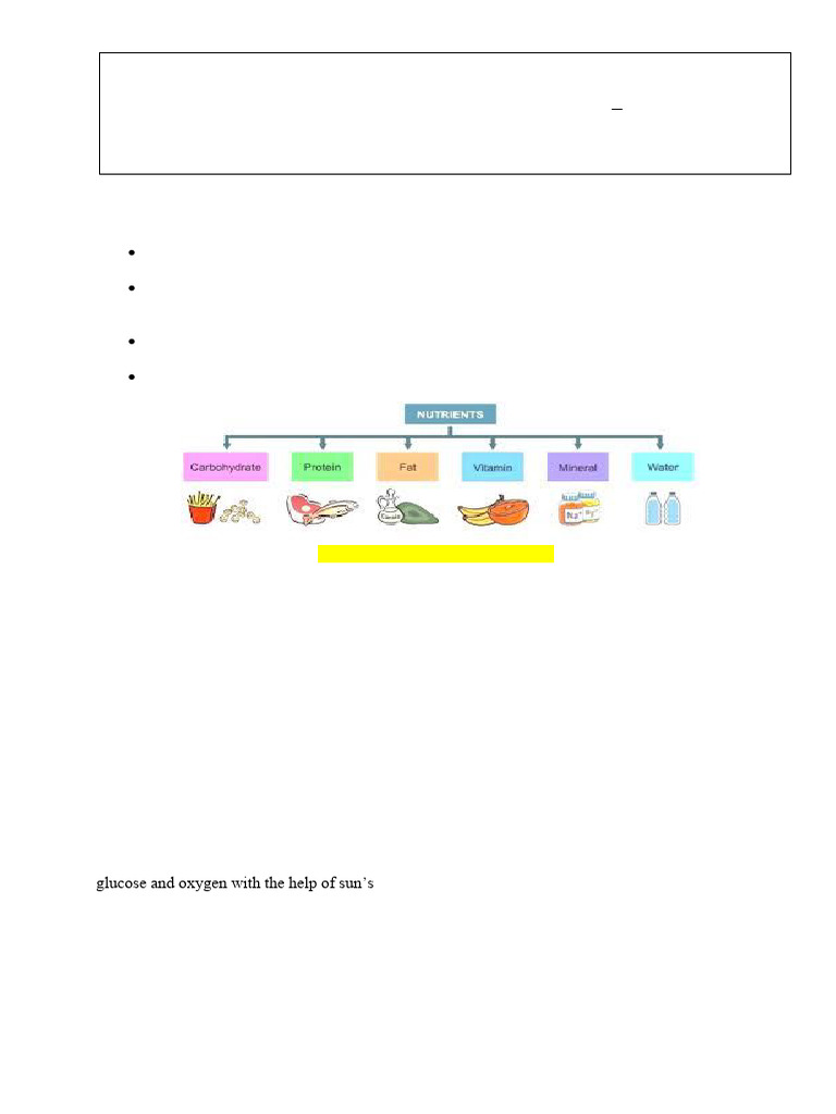 Science - L-1 Notes | PDF | Nutrition | Diet & Nutrition