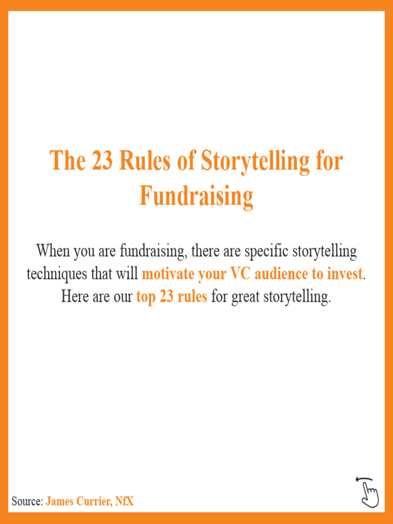 The 23 Rules of Storytelling For Fundraising | PDF | Storytelling ...