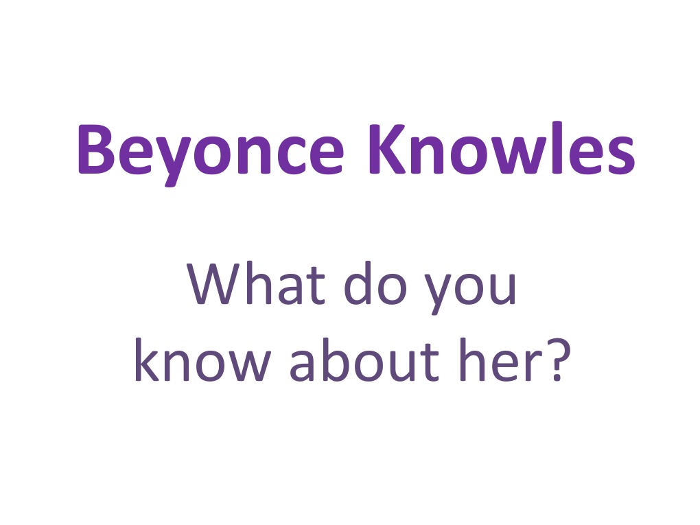 Facts About Beyoncé Knowles | PDF