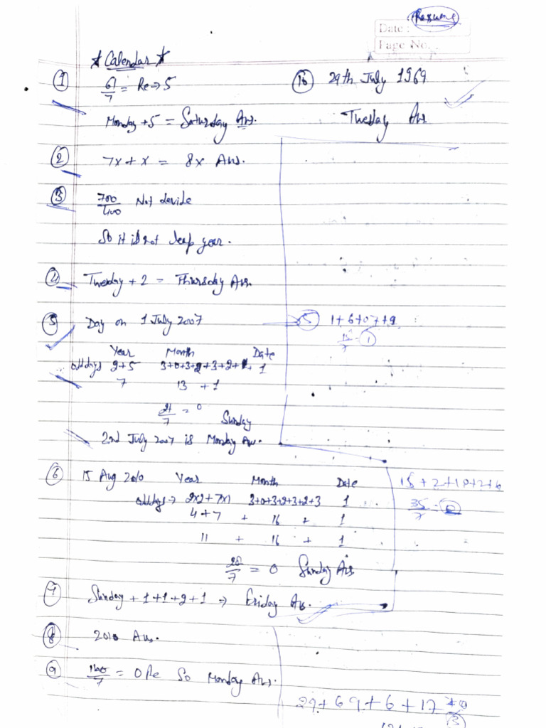 Calendar BLR Solution | PDF