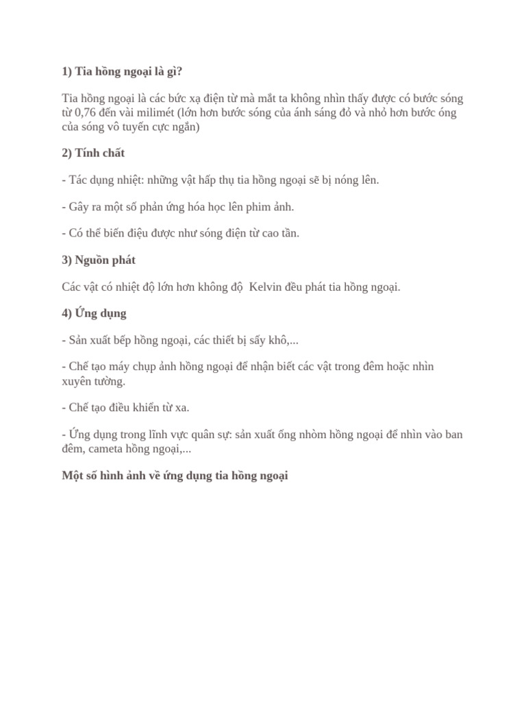 1) Tia H NG Ngo I Là Gì? | PDF