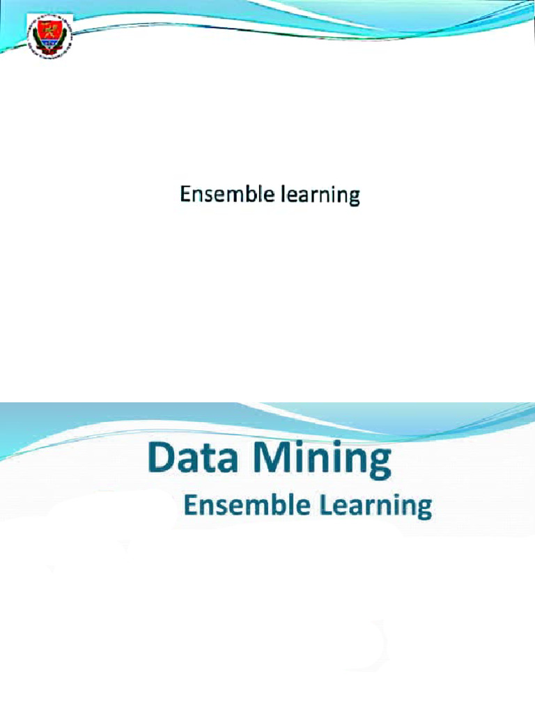 Ensemble Learning in Data Mining | PDF