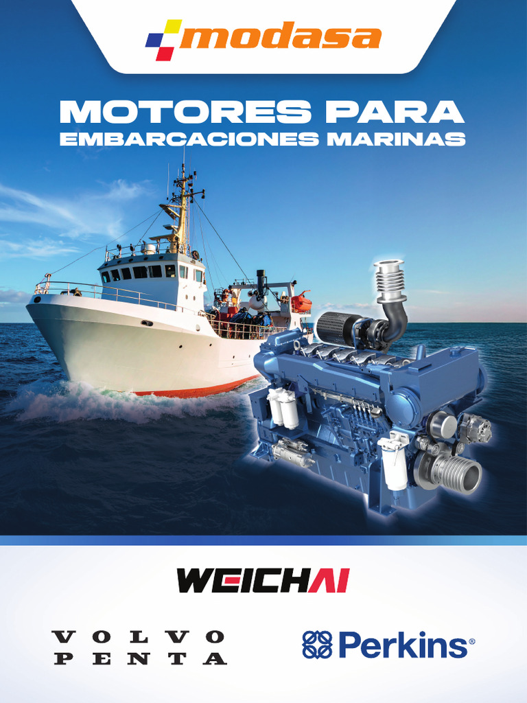 Catálogo de Motores Marinos Modasa | PDF | Embarcación | Transporte de agua