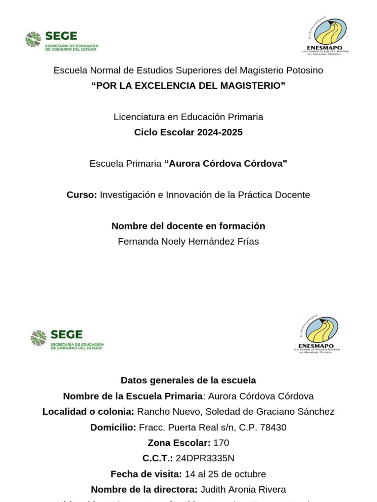Plan de Práctica Docente 2024-2025 | PDF | Diseño | Aprendizaje