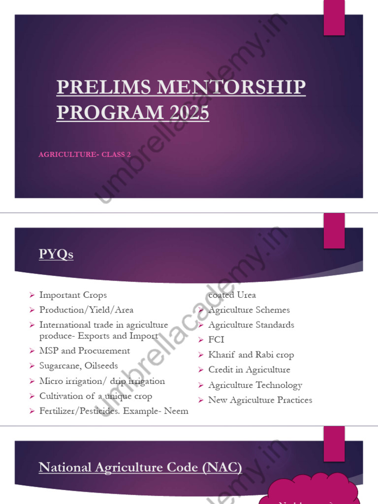 Agriculture Mentorship Program 2025 | PDF | Agriculture | Ecosystem