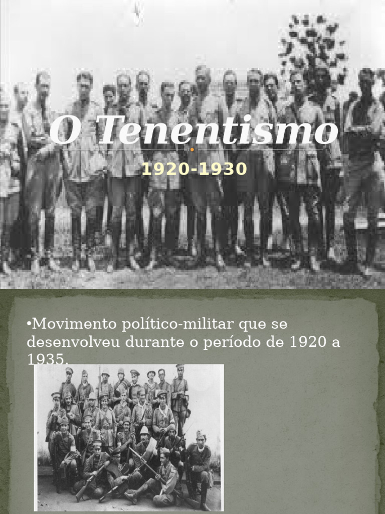 O Tenentismo: Movimentos e Objetivos | PDF | Brasil | Conflitos